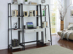 Desk, Black/Grey Stone, 33.00 X 18.00 X 69"H